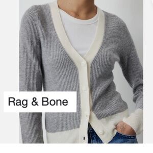 rag & bone Pierce Cashmere V neck cardigan, XXS, GD1093